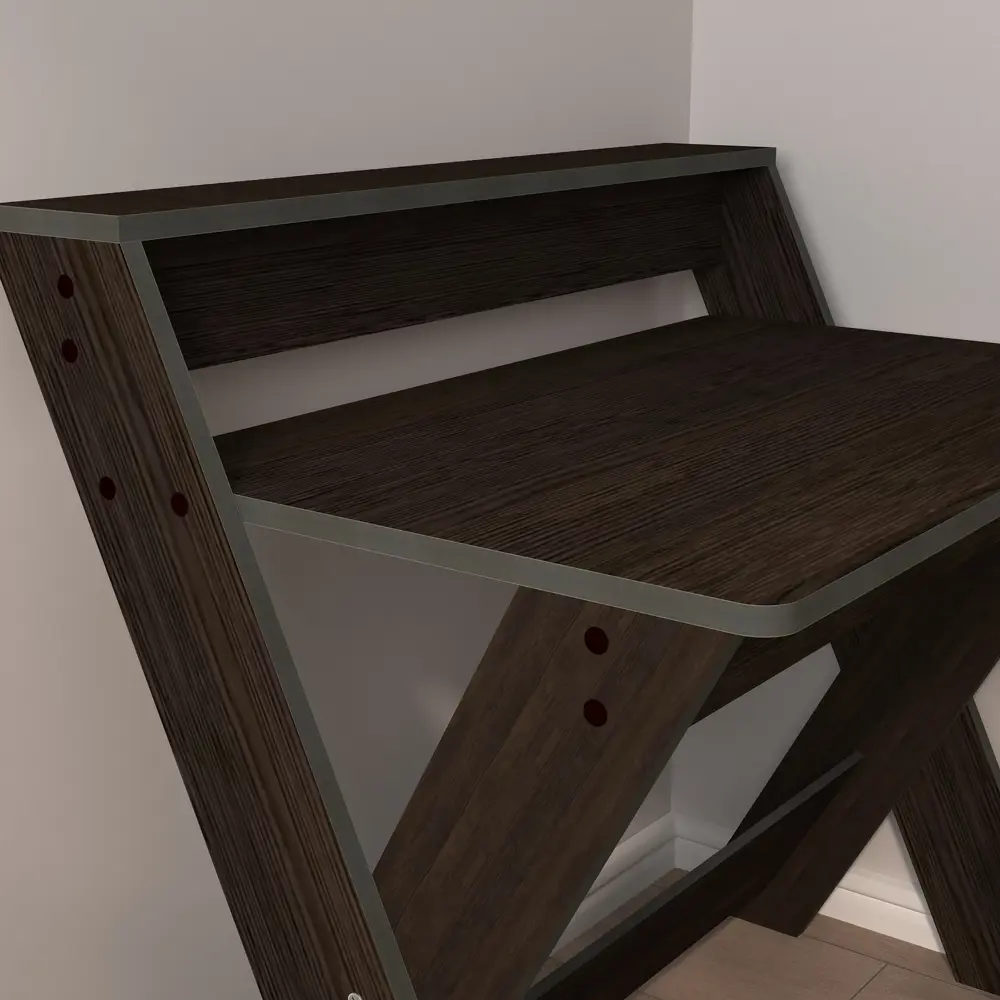 91698475 Стол Playwoods deck104 77x60x48 см ЛДСП цвет темно-коричневый STLM-1090343