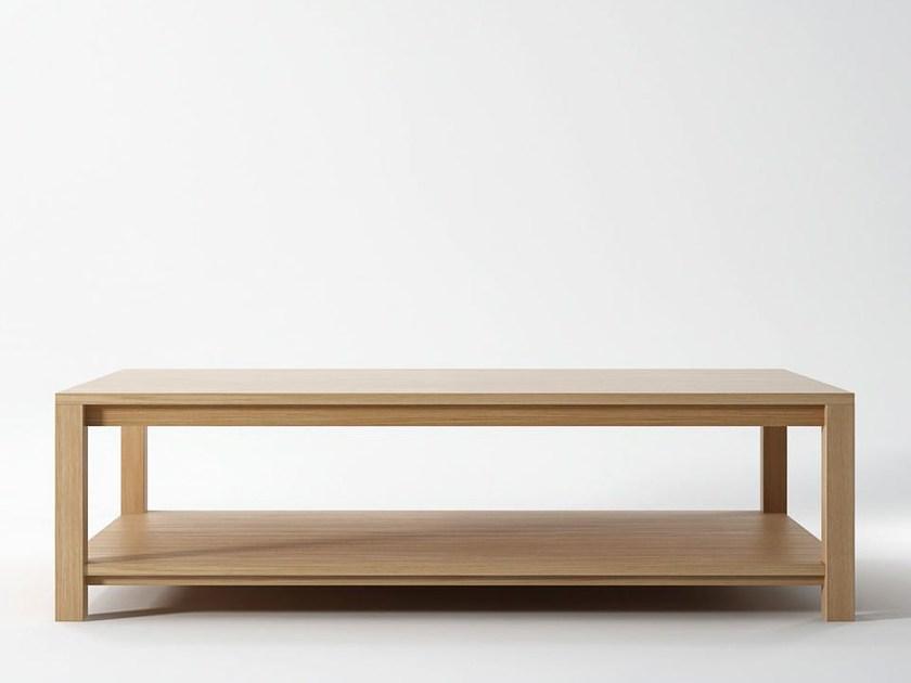 KARPENTER Прямоугольный деревянный журнальный столик с журнальной полкой Solid sun-id-1451566 - Вид №3