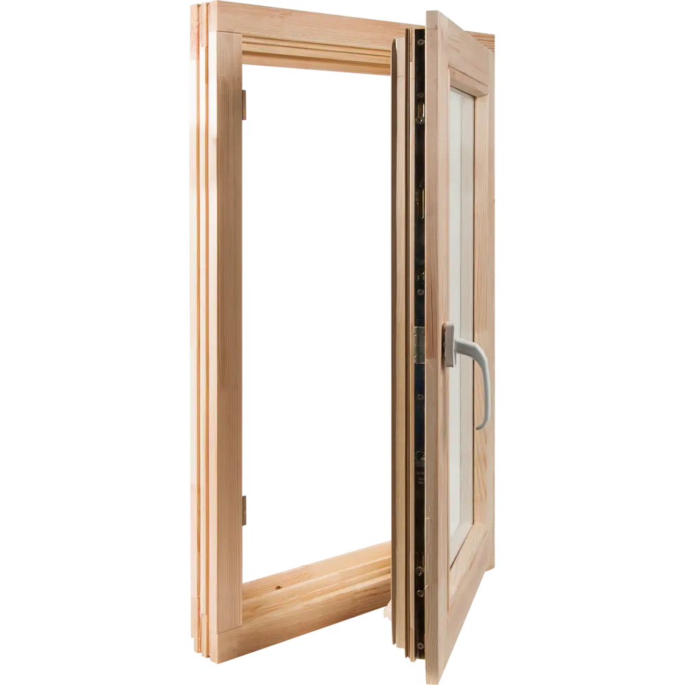 Santreyd Окно деревянное одностворчатое из сосны с однокамерным стеклопакетом 15048402 STLM-0005240 - Вид №2