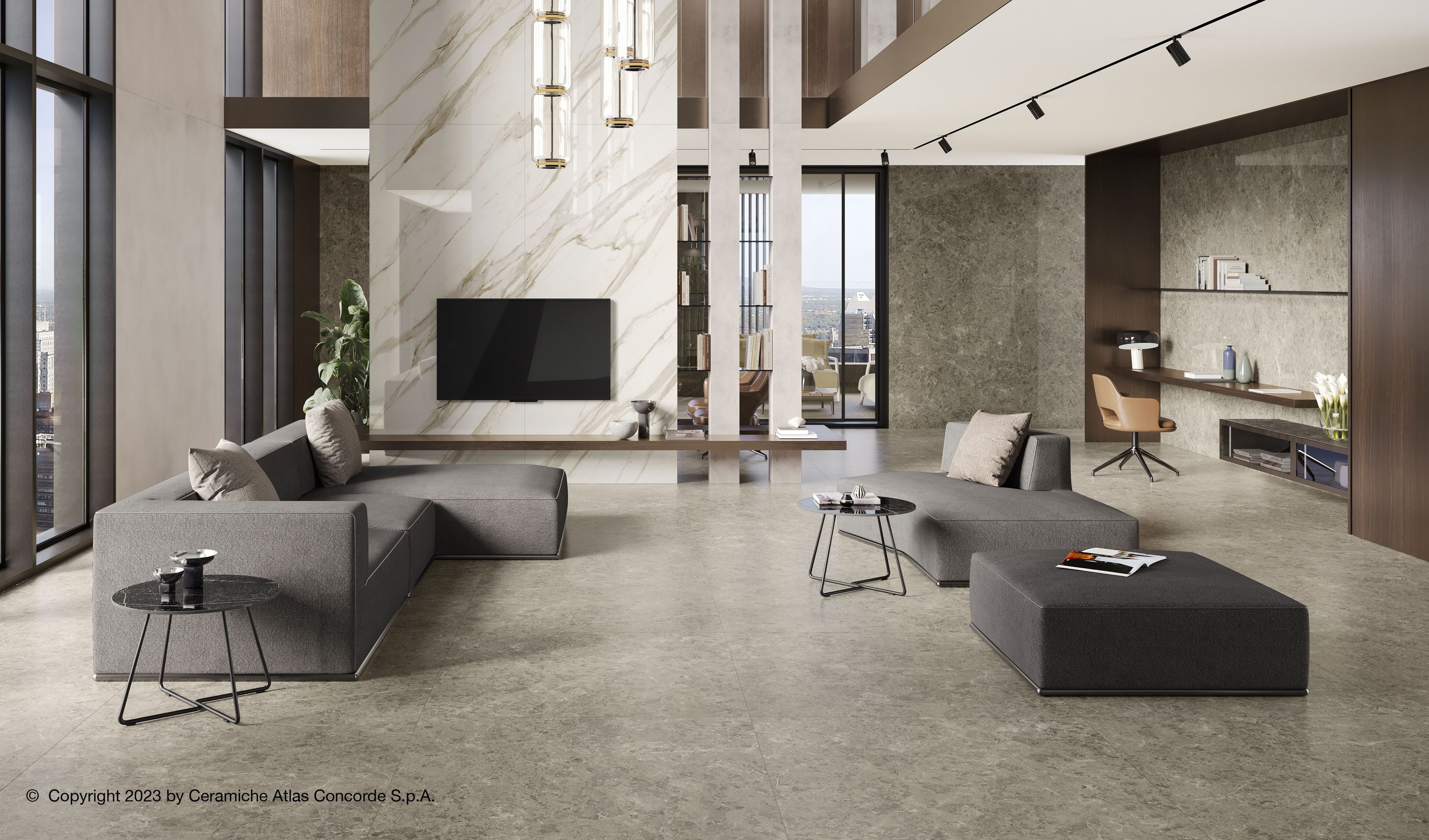 Пол / керамогранит с мраморным эффектом Atlas Concorde Marvel чудо ARCH-00010333 - Вид №15