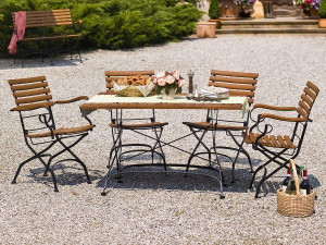 98.00.0883 Обеденный набор Brazil из 7 предм. - включая 6 стульев Brazil + 1x стол Brazil 85 × 125 Mbm