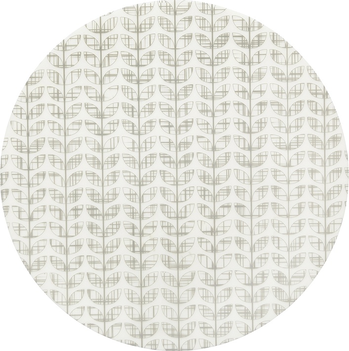 10623261 Harman Салфетка подстановочная круглая "Листья", серый ПВХ 