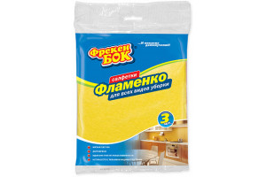 16219431 Салфетка для уборки вискозная Фламенко 3 шт 29121 Фрекен Бок