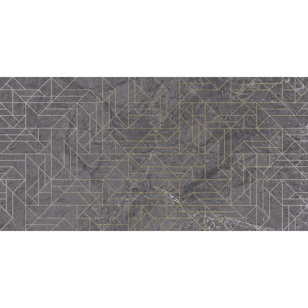 Вставка декоративная настенная Axima Фудзи 60x30 см матовая цвет антрацит STLM-2097833 - Вид №1