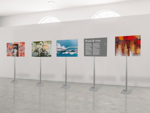 Алюминиевая напольная стойка дисплея