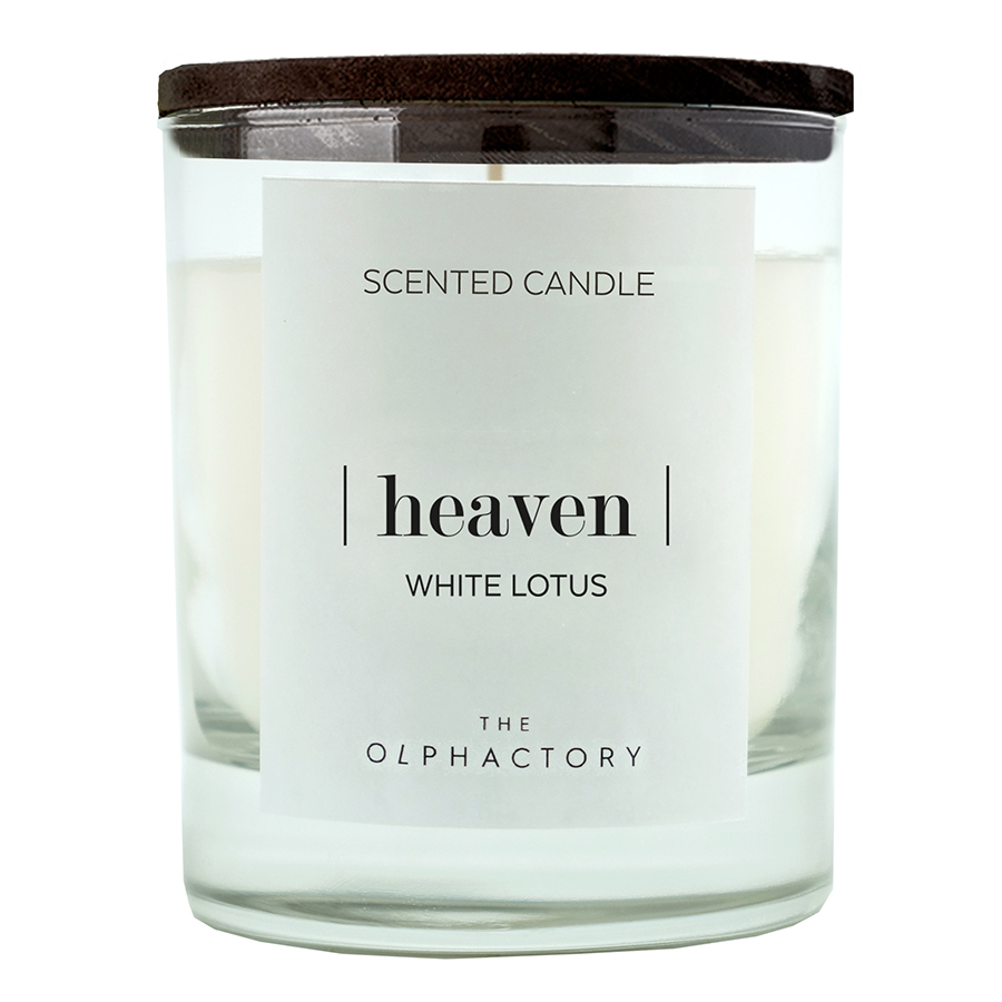 VV401WLBTO Свеча ароматическая the olphactory, heaven black, Белый лотос, 40 ч Ambientair 