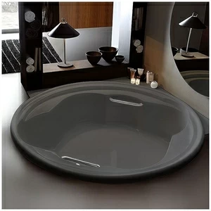 Ванна Gruppo treesse Ninfa V6591-SE серая круглая большая