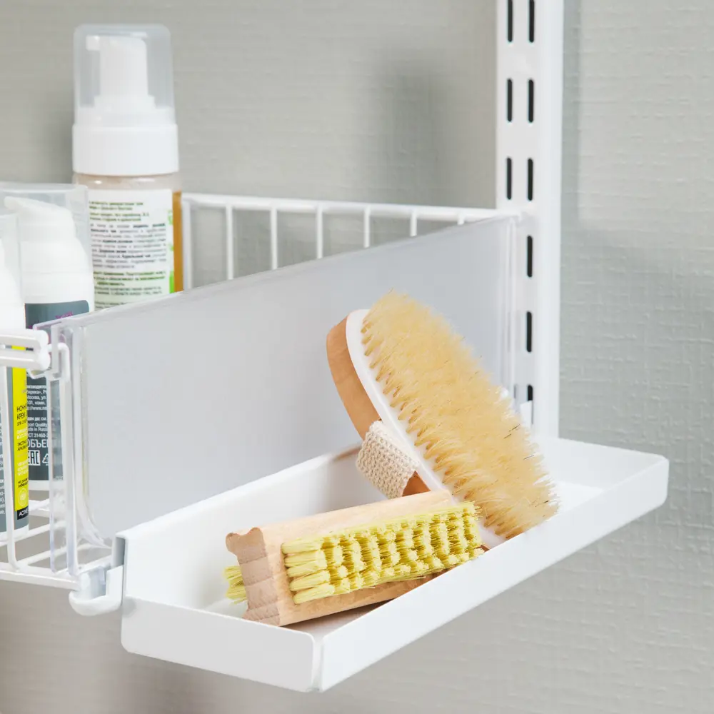 Полка боковая НСХ 8.6x4.1x31.6 см сталь цвет белый STLM-2048151 - Вид №5