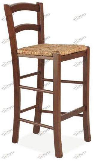 CREO Kitchens Высокий деревянный табурет со спинкой sun-id-1417681