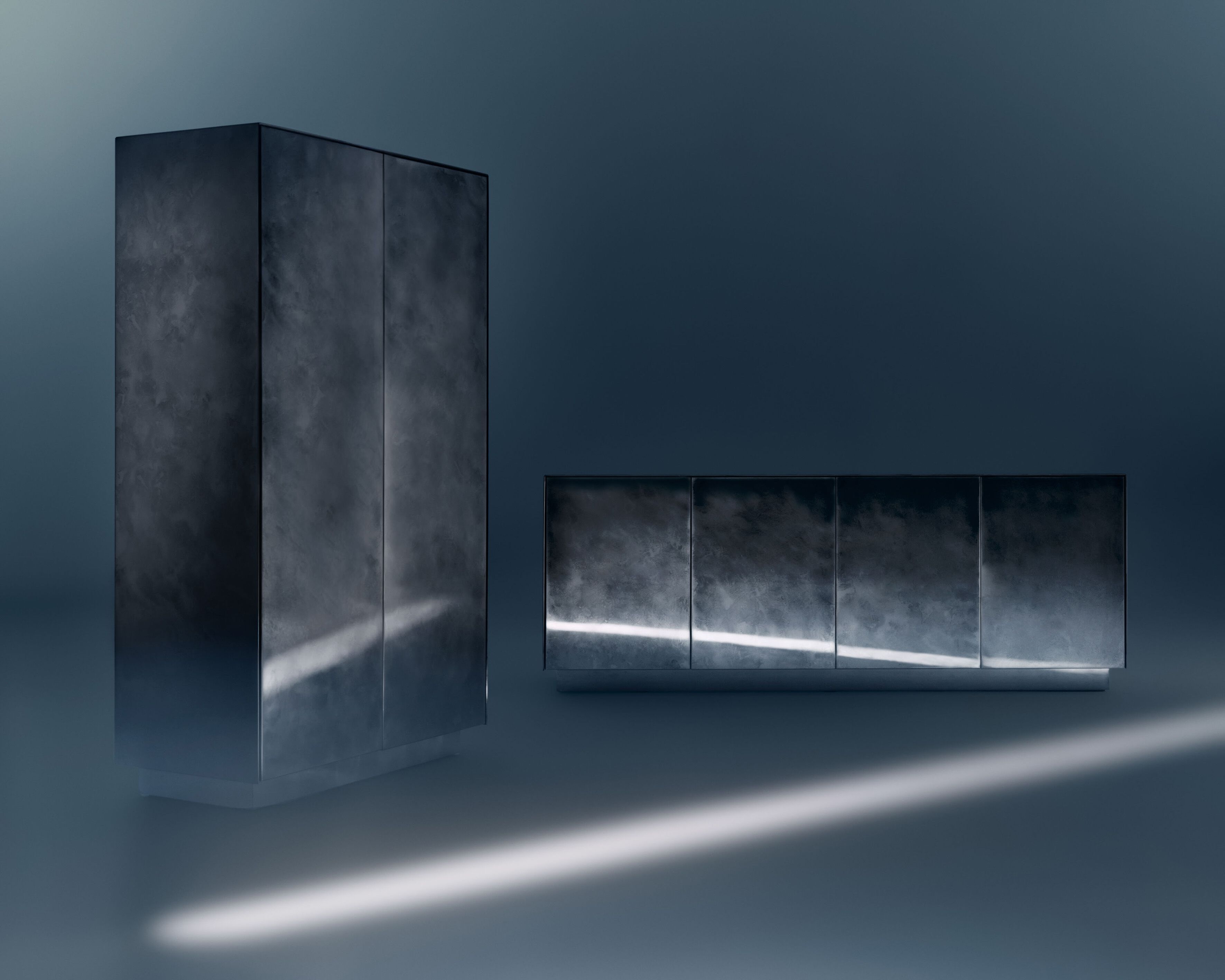 Шкаф из нержавеющей стали с распашными дверями DE CASTELLI Iridium Edition ARCH-00061918 - Вид №2