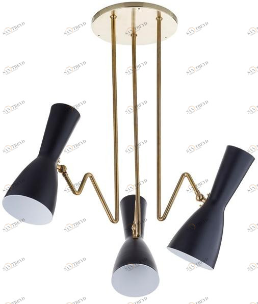 Il Bronzetto Регулируемая люстра из латуни Wormhole Wor10