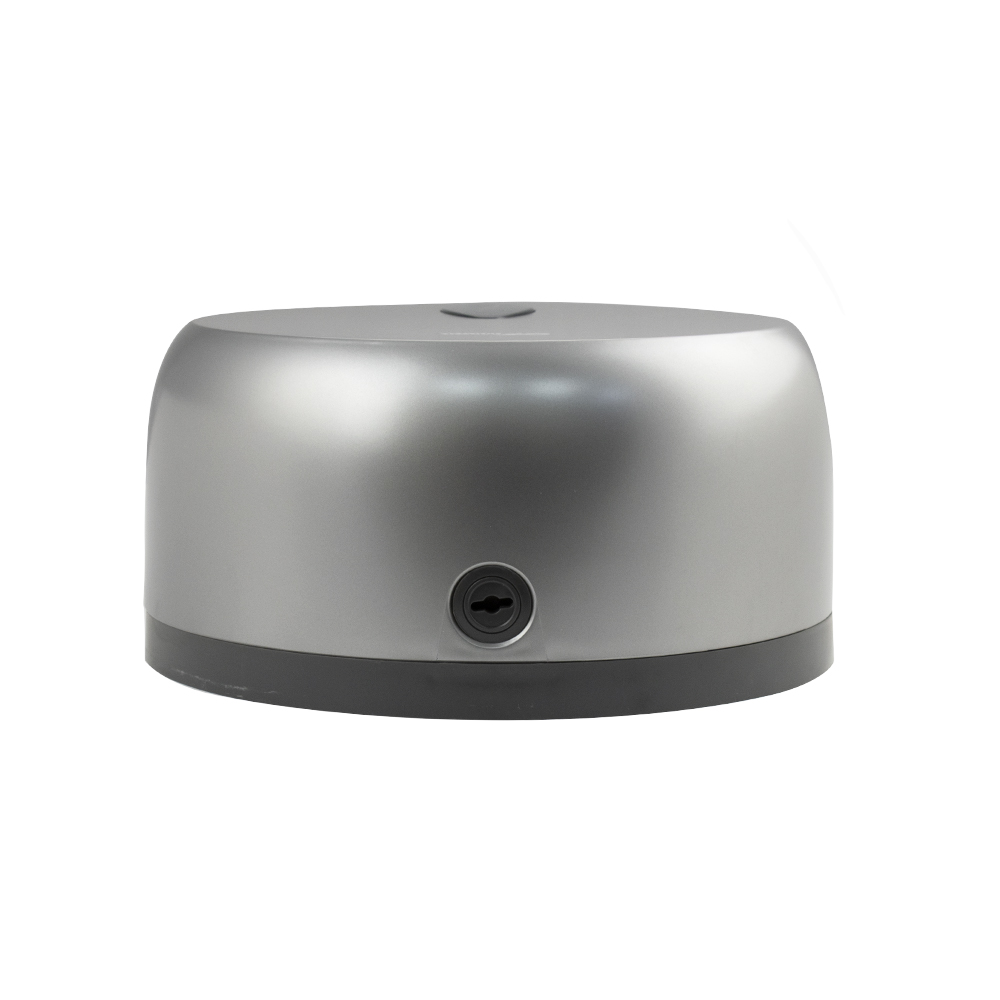GFmark - Диспенсер для туалетной бумаги - барабан, ПРЕМИУМ, пластиковый, СЕРЫЙ, с глазком - капля, с ключем, код: 926  - Вид №2