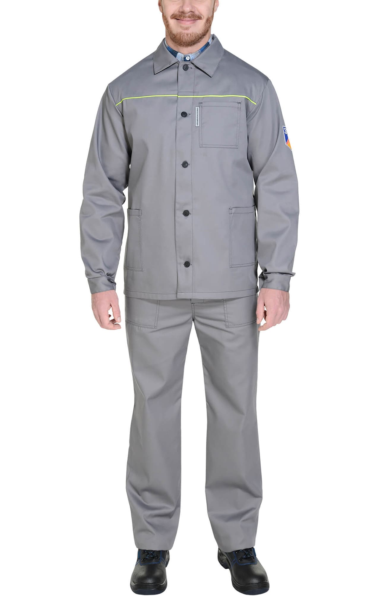 65436 Костюм "Труд" рабочий темно-серый  Летняя спецодежда  размер 64-66/170-176  - Вид №8