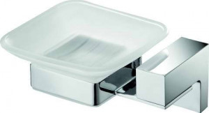 H8700/15CR Sanibano Elegance, настенная стеклянная мыльница, цвет хром
