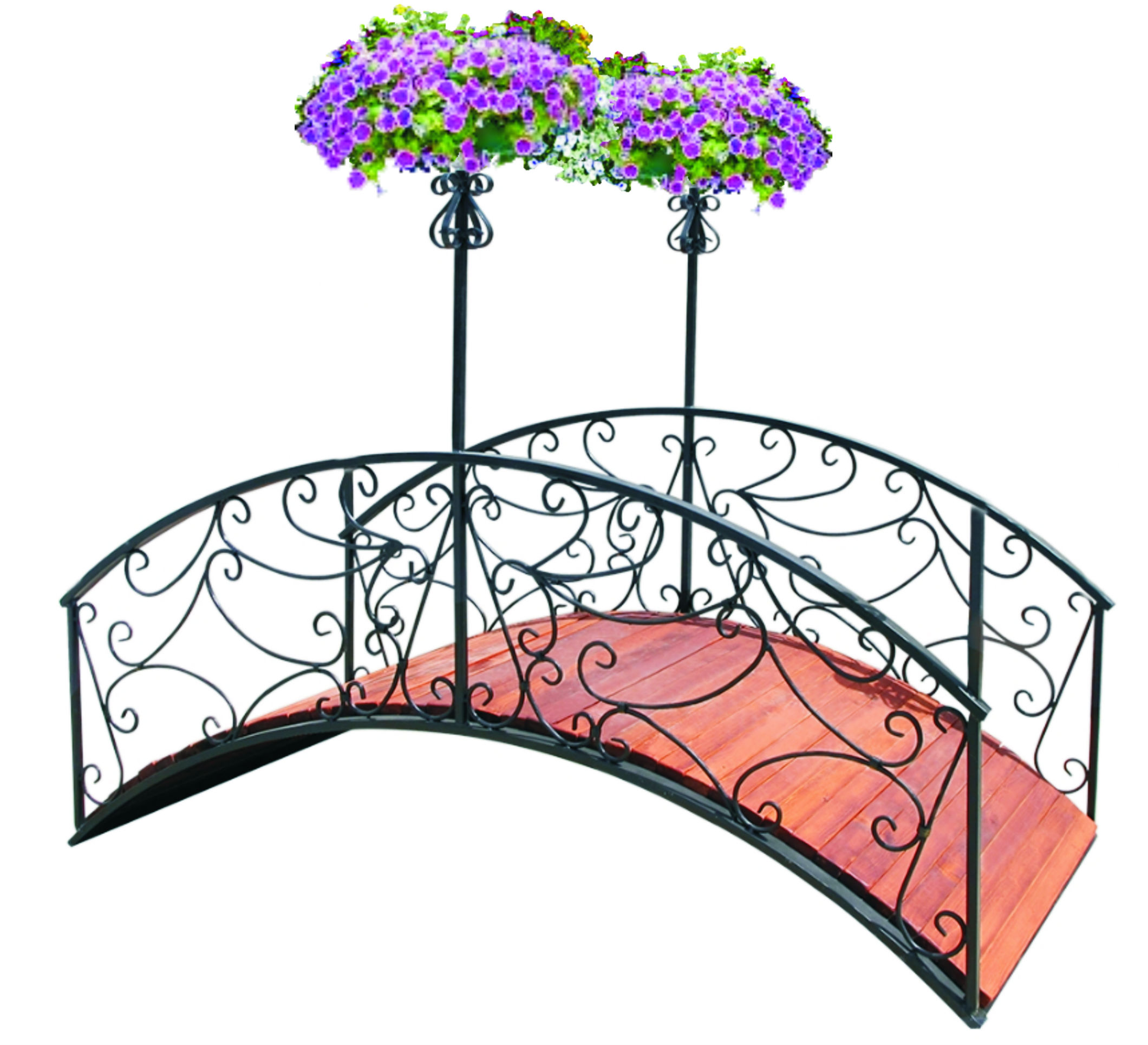 DN201-VO.M ДИНАН-2, мостик декоративный с 2 кашпо вертикального озеленения LAB.Space  - Вид №2