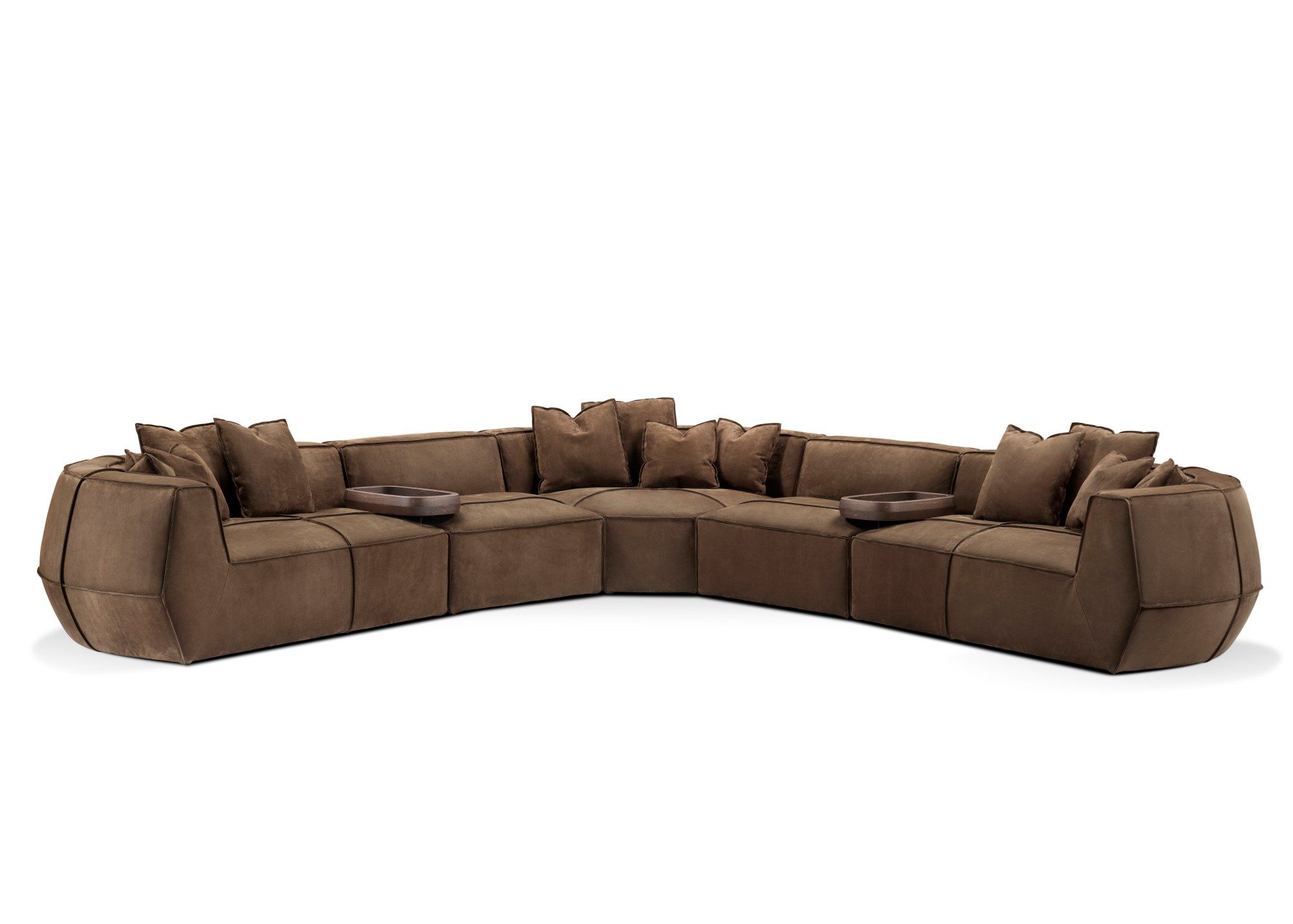 Кожаный изогнутый диван GHIDINI1961 Infinito ARCH-00089399 - Вид №24