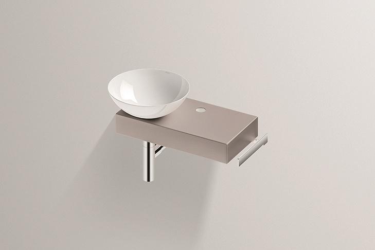 0613001081 Умывальник с тумбой, set.wp.pn1, белая, proshield, глазурованная Alape серия PN (Piccolo Novo) 