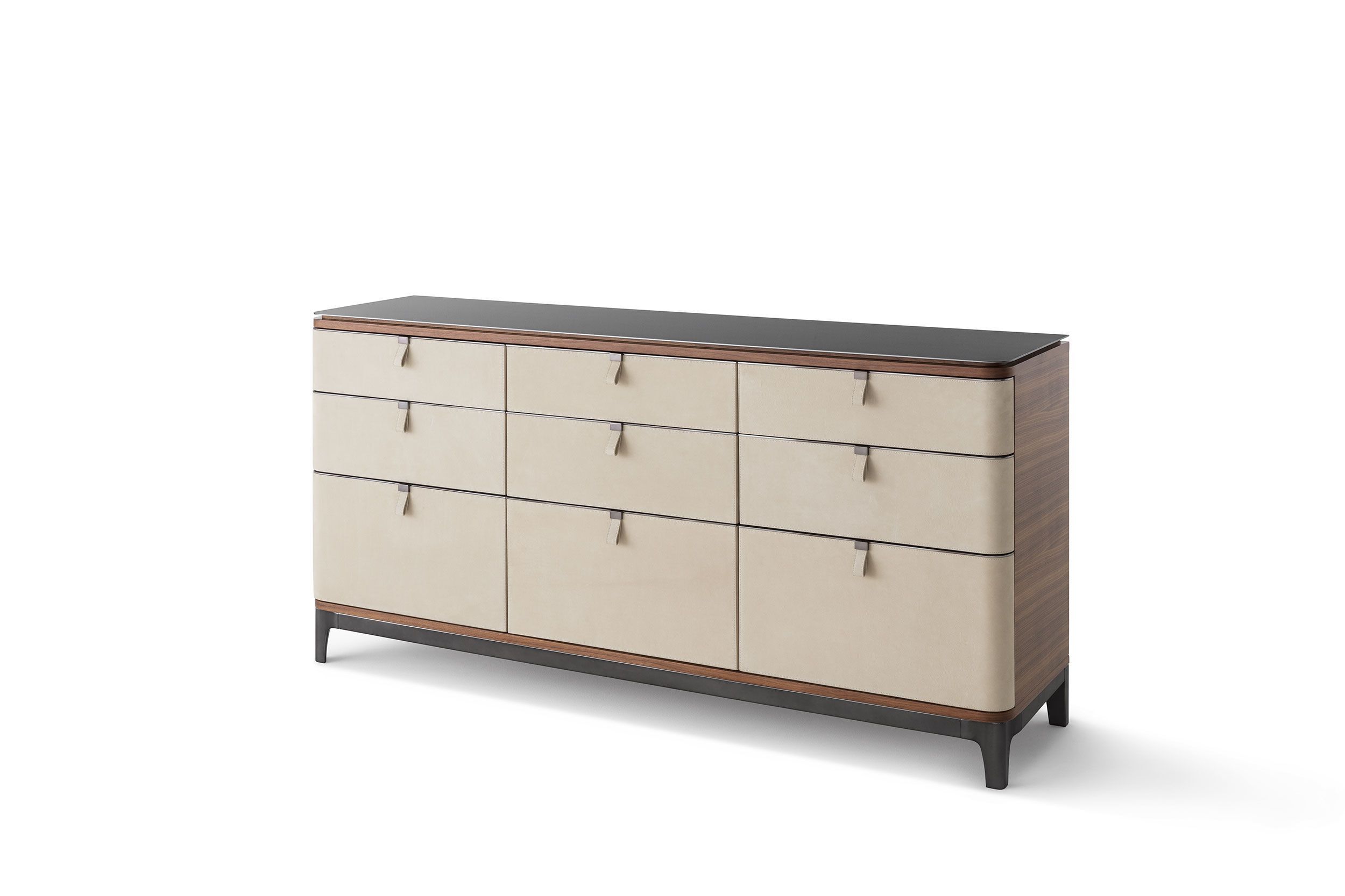 Комод из орехового дерева с кожаной обивкой OAK New York Suite ARCH-00036179 - Вид №1