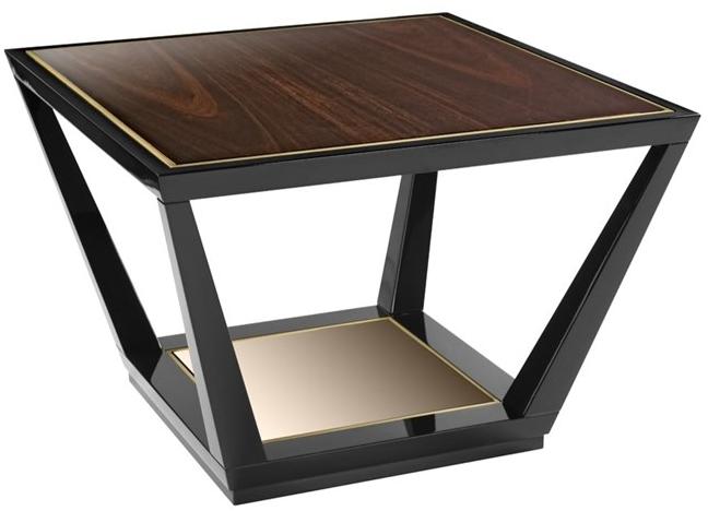 FRATO Квадратный лакированный деревянный журнальный столик  Ffu080014aaa  - Вид №1
