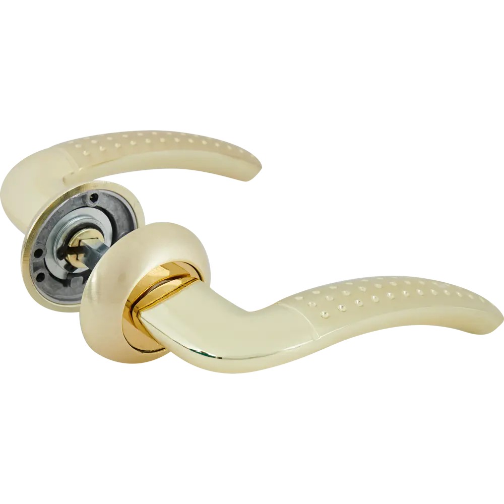 Дверные ручки Punto Logica без запирания цвет матовое золото STLM-2120808