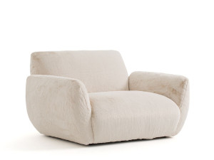 Тканевое кресло с подлокотниками