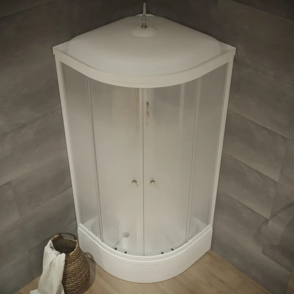 Душевая кабина Triton Лайт В средний поддон 90x90 см STLM-2050402 - Вид №4