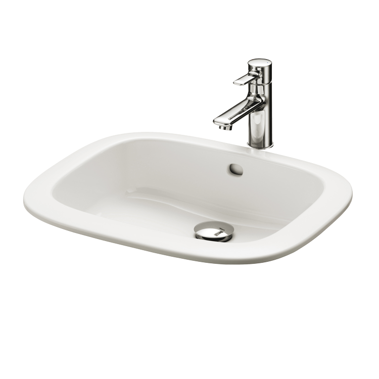 LW763Y#XW Накладная раковина под столешницу  прямоугольная TOTO 