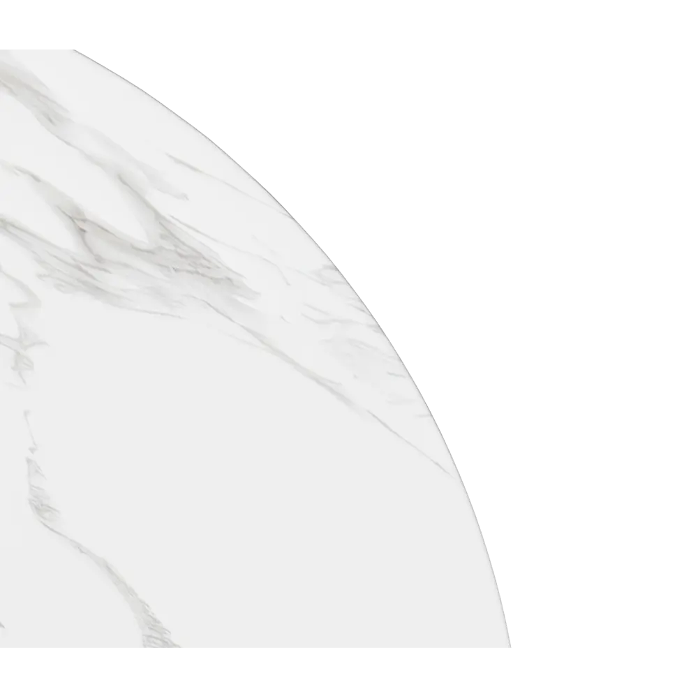 Стол обеденный Триумф 88x76x88 см круг МДФ цвет черный/кремовый Santreyd STLM-2204978 - Вид №4