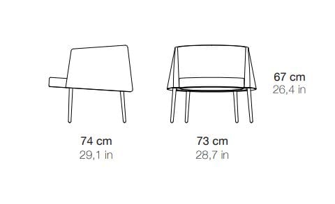 Тканевый стул с подлокотниками Branca Lisboa CONIC ARCH-00019116 - Вид №5