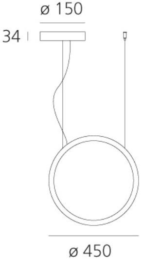 Artemide Подвесной светильник для уличного светодиодного освещения из алюминия "o" sun-id-1440049 - Вид №5