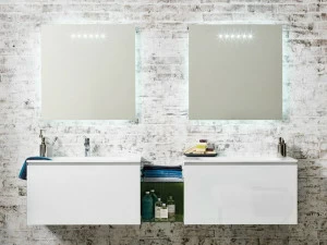 ARTELINEA Модульная тумба под умывальник из хрусталя с ящиками Domino