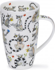 10648679 Dunoon Кружка Dunoon "Следуй за лемуром.Хенли" 600мл Фарфор костяной