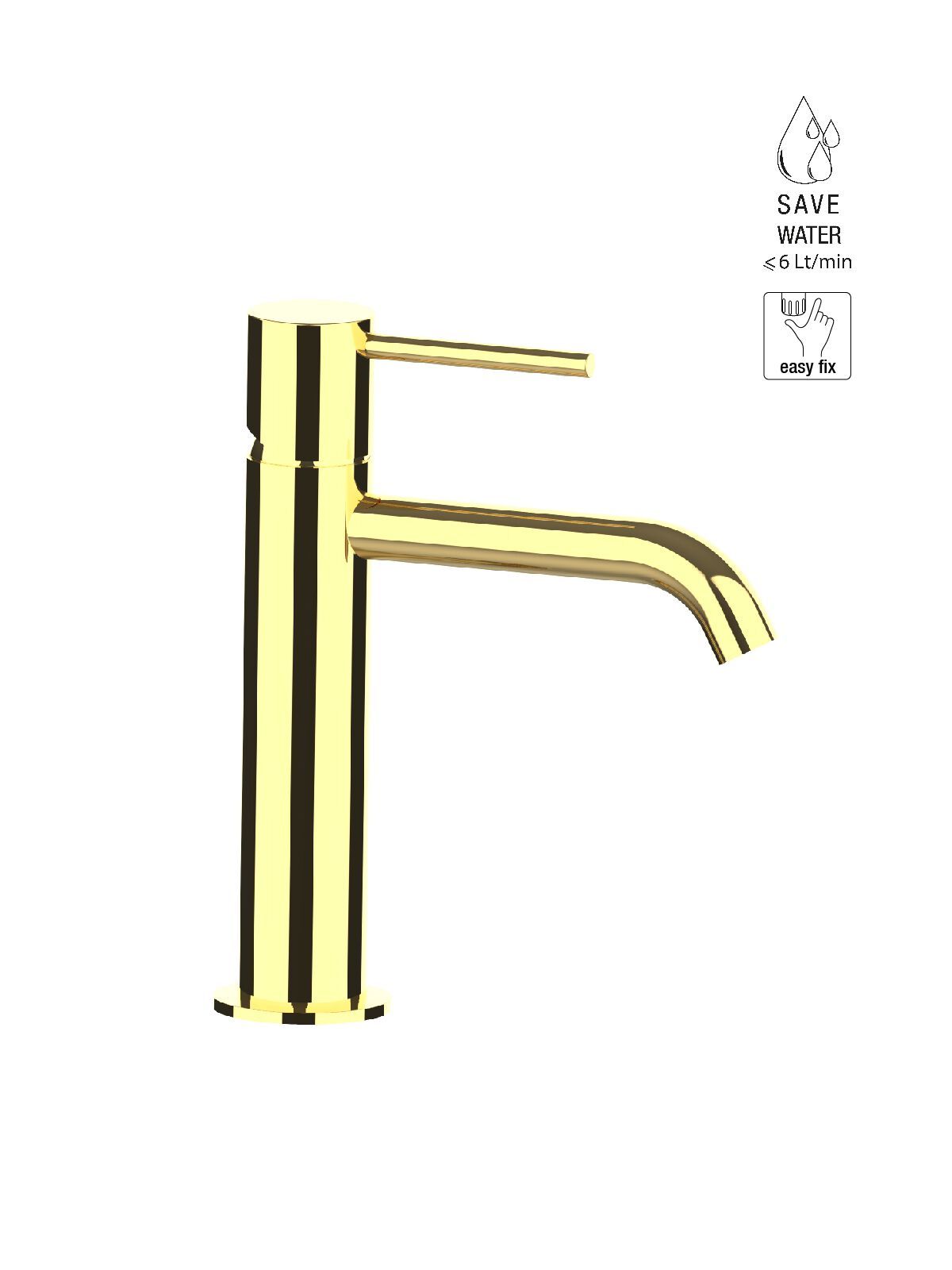 Однорычажный смеситель для раковины с ограничителем расхода Rubinetterie Frattini Pepe XL ARCH-00028905 - Вид №2