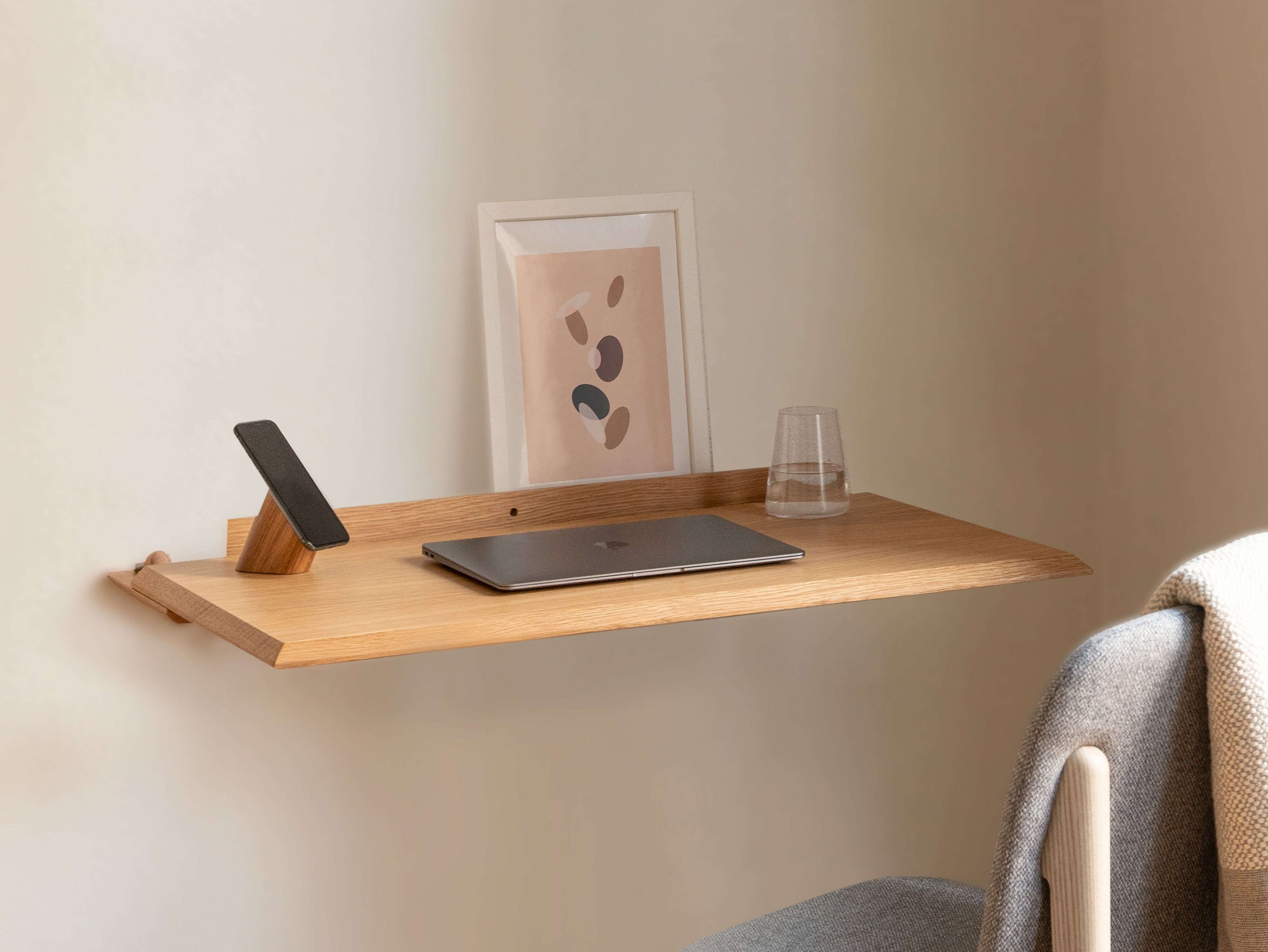 Подвесной письменный стол из дуба Woodendot ALADA ARCH-00038055