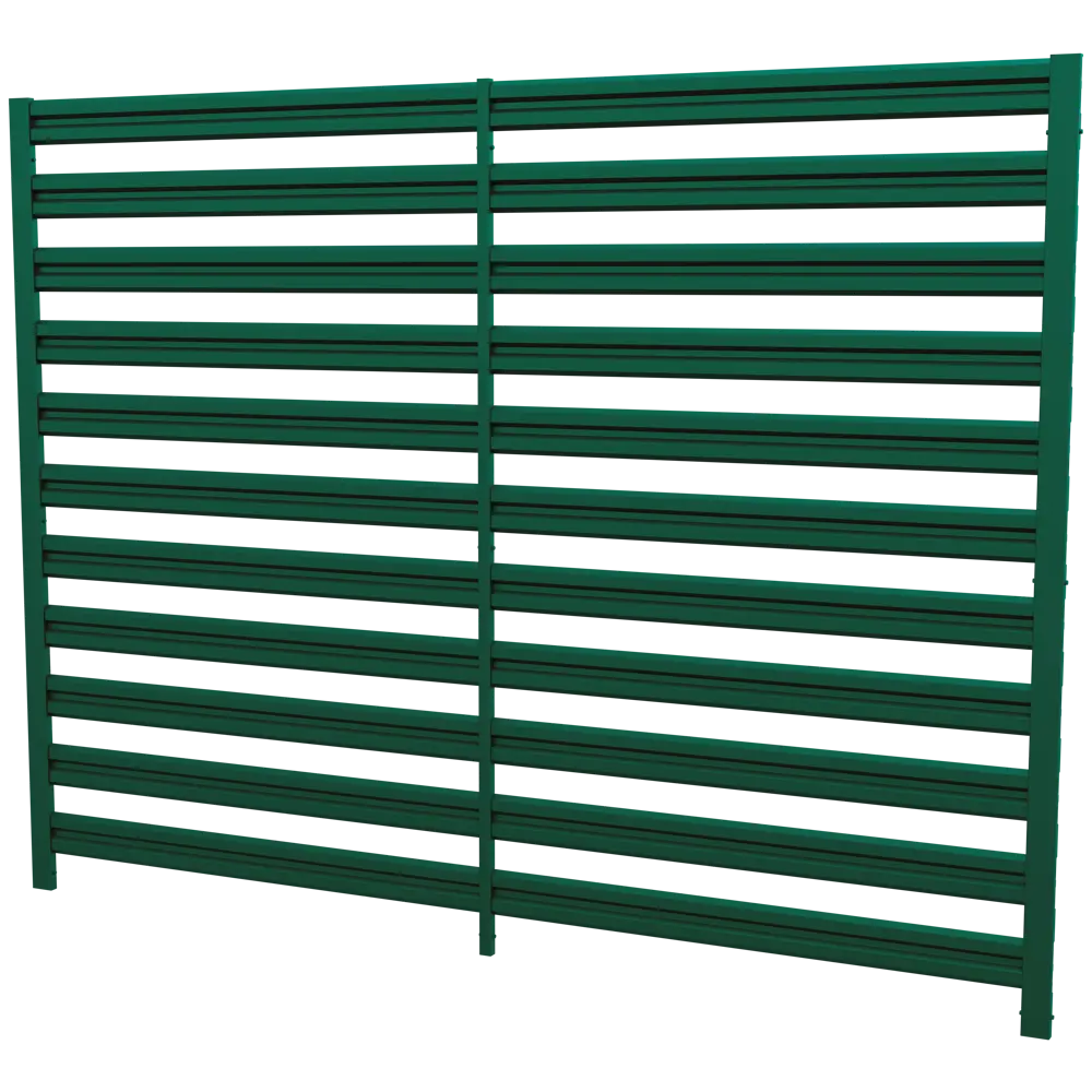 Забор-жалюзи Горизонт 2x2.5 м цвет зеленый 88698256 STLM-2049749 Santreyd 