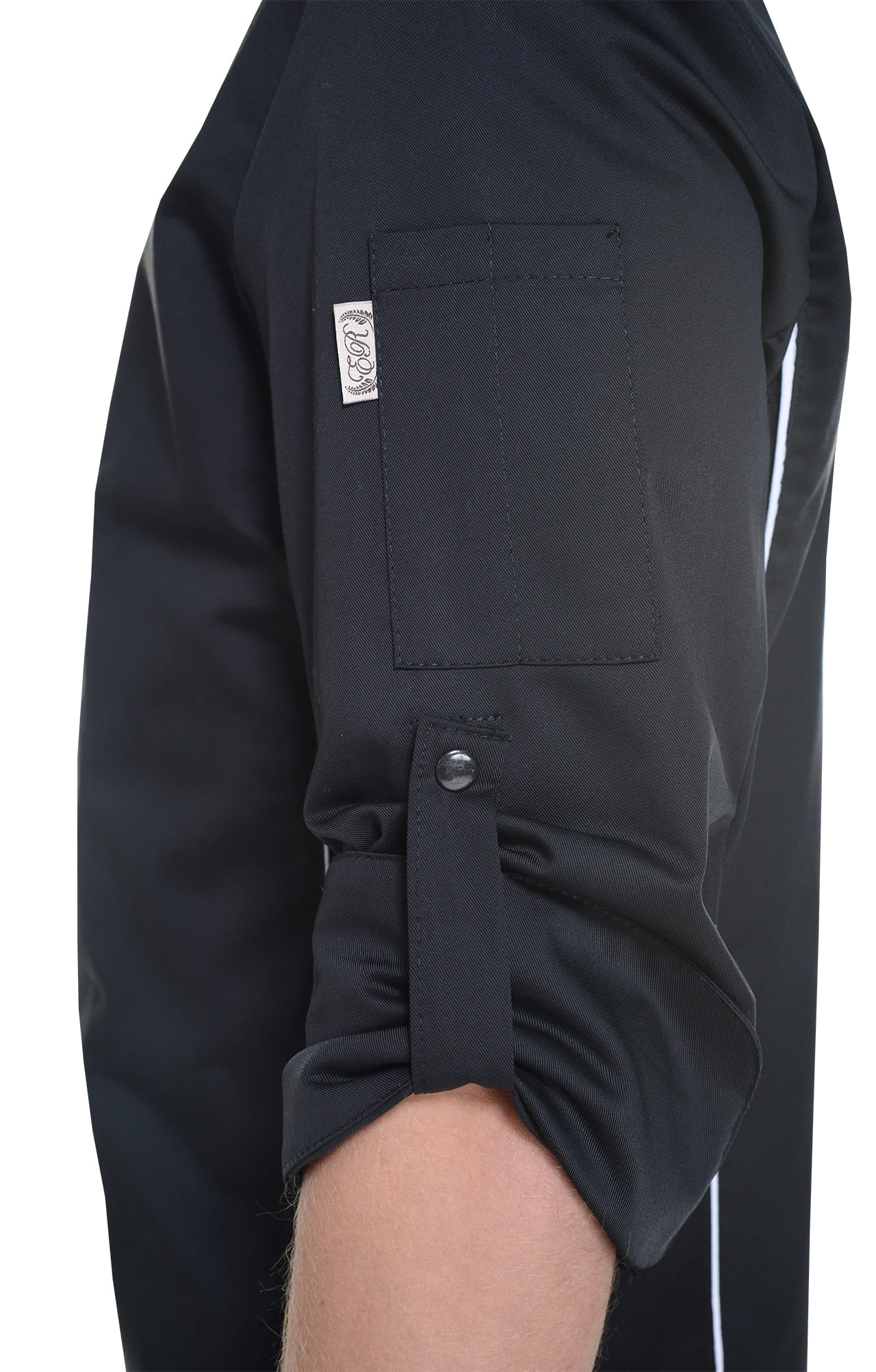 62602 Китель поварской black (черный) RICON  Повар  размер 42 (XXS)  - Вид №7