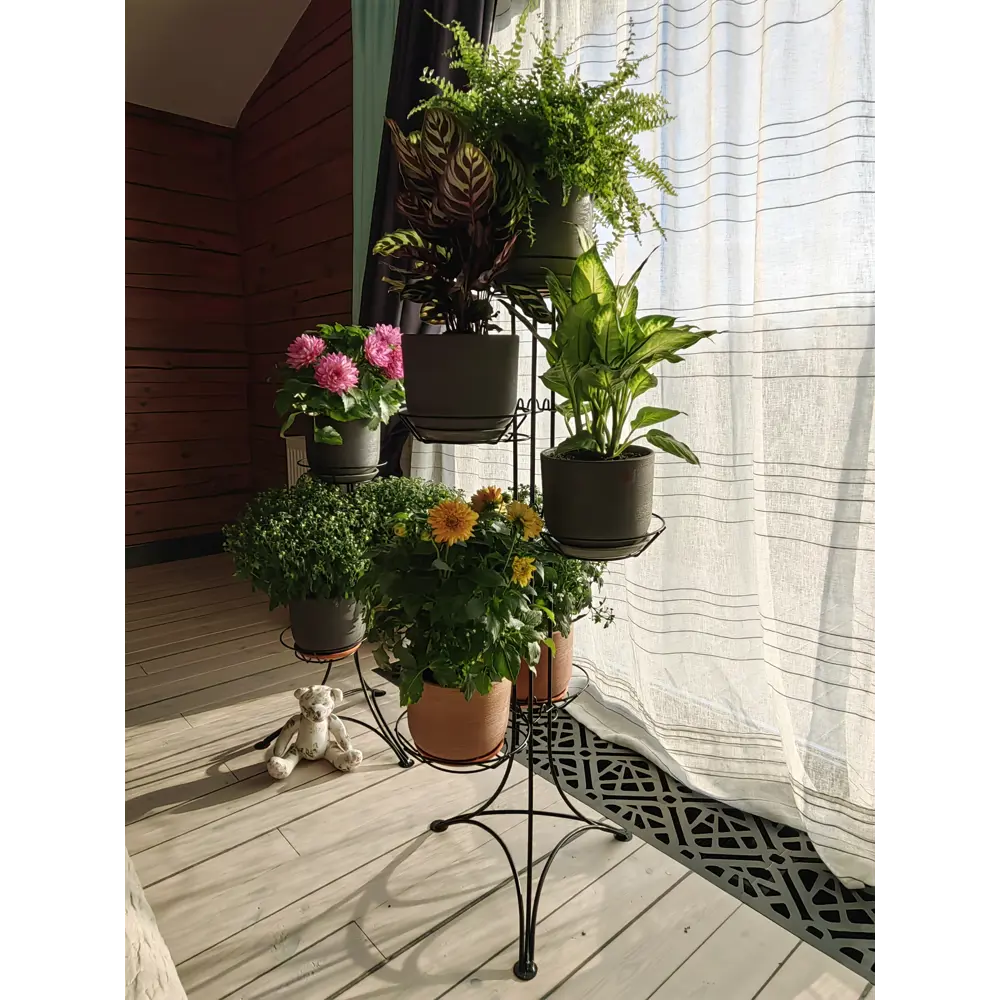 Santreyd Ирис-3 — кованая стойка для цветов с тремя уровнями 89210054 STLM-0953962 - Вид №2