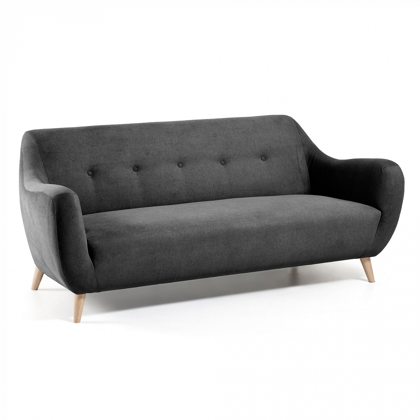 051958 Диван 3х местный Opal темно-серый La Forma Orby  - Вид №4