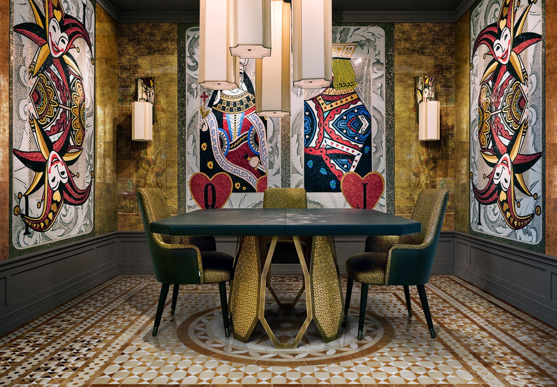 Квадратный металлический стол Sicis Борджиа ARCH-00138029