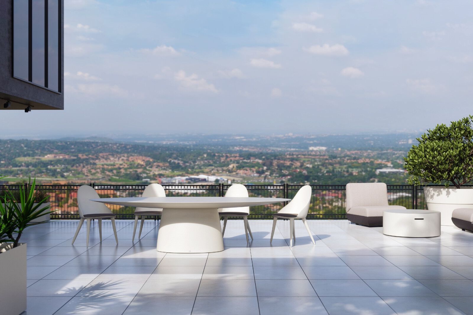 Овальный садовый стол из стекловолокна GANSK MAGNA ARCH-00086443 - Вид №3