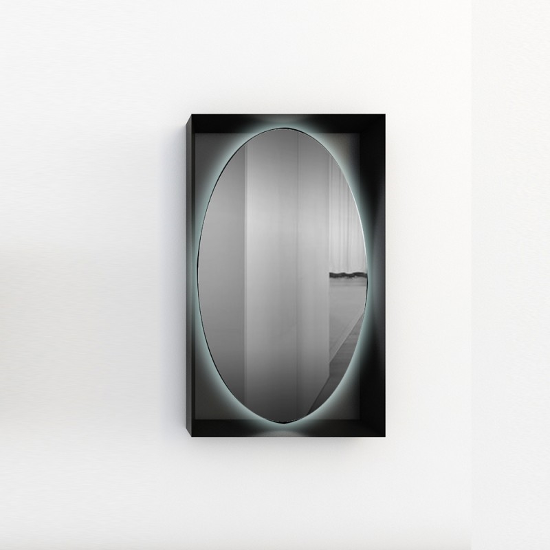 P464X220 Зеркало планеты Adriani e Rossi глянцевый черный  - Вид №3