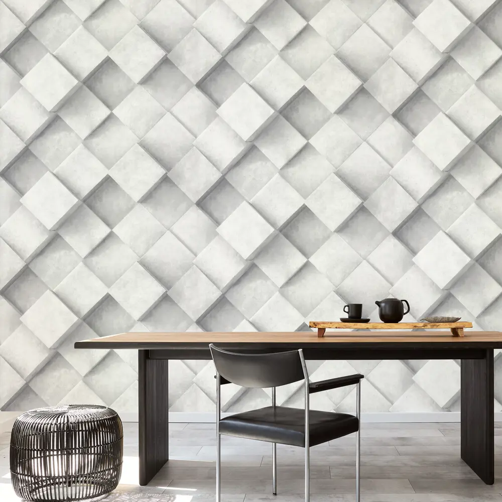 Аспект Ру 3D Обои Флизелиновые Плита - Объемный бетонный эффект 88223823 3DПЛИТА STLM-0821784 - Вид №2