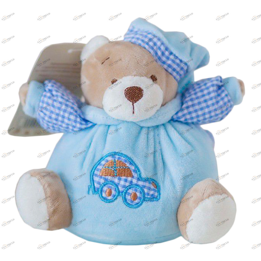 Мягкая игрушка "Мишка-мяч" 15 см, голубой COMFORTBABY  351324 Голубой Santreyd 