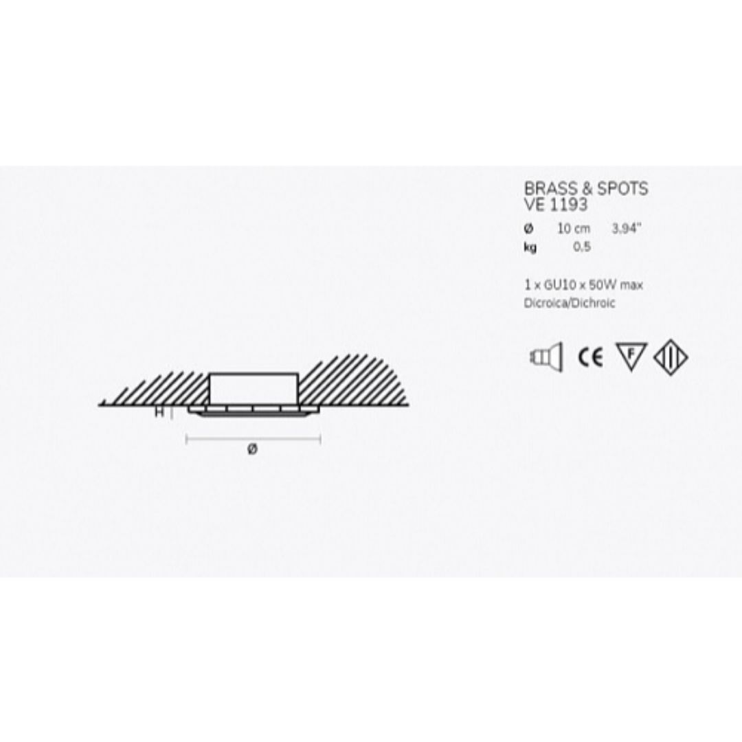 Masiero VE 1193 встраиваемый потолочный ve1193 - Вид №1