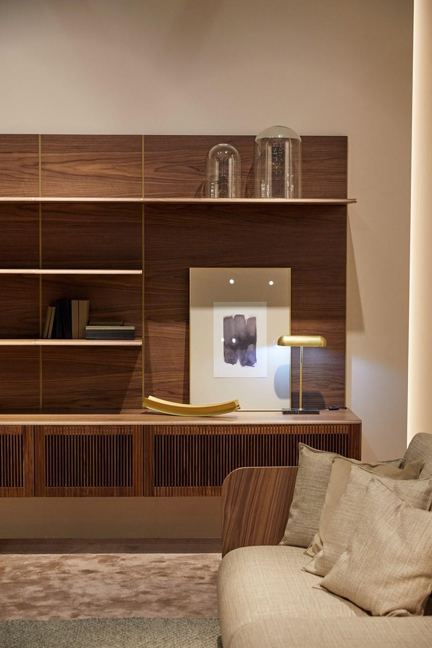 Punt Настенная деревянная оборудованная стена с подставкой под телевизор sun-id-1363493 - Вид №6