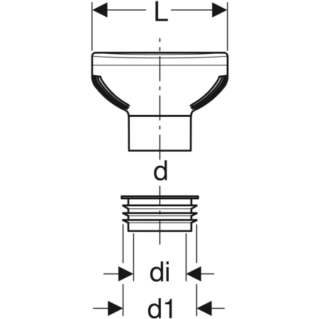 310.006.00.1 Воздушный клапан GRB50, для Geberit PE Geberit  - Вид №2