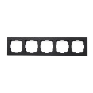 Рамка для розеток и выключателей Werkel Hammer W0052408 5 постов цвет черный 84684365 STLM-2184700