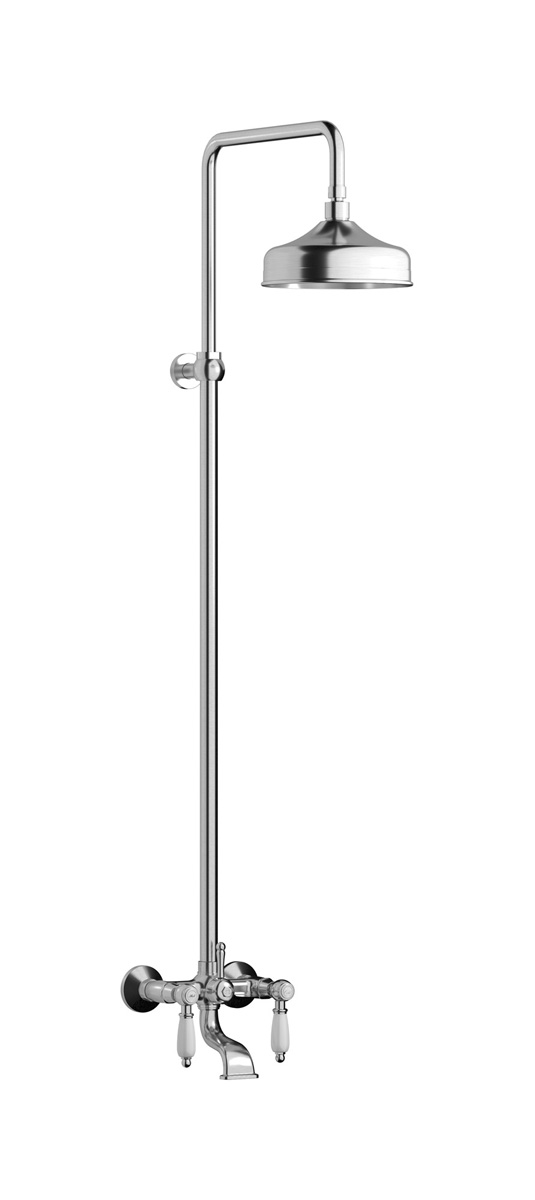Душевая колонна с изливом для ванны. WE ARE IB hl850ss_2 Brushed Nickel Indoor Shower