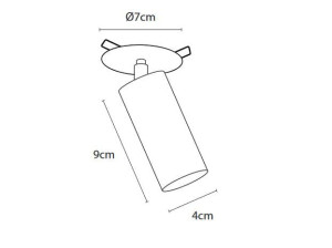 Регулируемый потолочный светильник из латуни