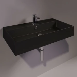 AG81NEROMATT Подвесная раковина настенная прямоугольная Simas Agile черная